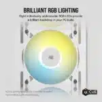Corsair iCUE AF120 RGB SLIM 120mm Cabinet Fan White Twin Pack - Image 5