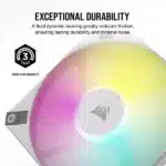 Corsair iCUE AF120 RGB SLIM 120mm Cabinet Fan White Twin Pack - Image 7