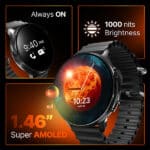 CrossBeats Aura Round 1.46″ Super AMOLED Smart Watch - Image 2