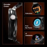 CrossBeats Aura Round 1.46″ Super AMOLED Smart Watch - Image 3