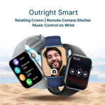 CrossBeats Hustl Smartwatch With Dual Speaker Bluetooth BT Calling - Image 6