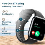 CrossBeats Hustl Smartwatch With Dual Speaker Bluetooth BT Calling - Image 7