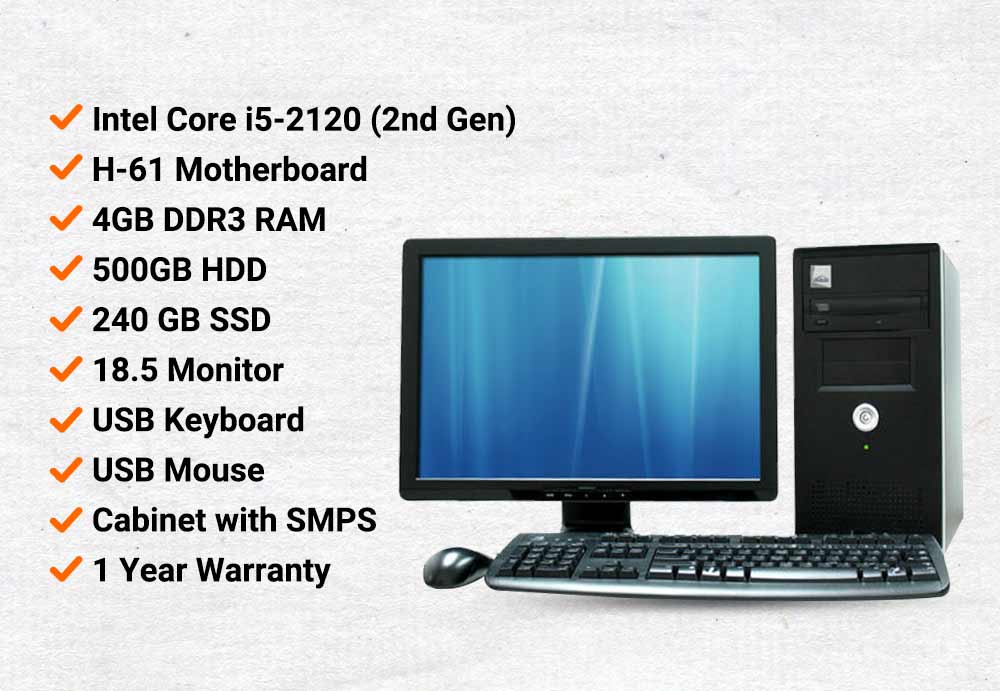D-1-3.jpg Datamation Assemble Desktop (Intel Core i5/H-61 Motherboard/500GB HDD/240GB SSD/18.5 Monitor/Keyboard/Mouse) - Image 1