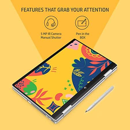 DATAMATION-ONE-SILVER-ONE-ONE-3.jpg HP Pavilion x360,12th Gen Intel Core i5-1235U 16GB RAM/512GB SSD 14-inch(35.6 cm) FHD,multitouch-Enabled Display/Intel Iris Xe Graphics/Backlit KB/B&O/Alexa Built-in/FPR/Win 11/MSO/Pen,14-ek0074TU - Image 3