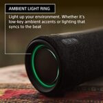 Sony SRS-XG300 X-Series Wireless Portable Bluetooth Party Speaker IP67 Waterproof and Dustproof with 25-Hour Battery and Retractable Handle, Black - Image 4