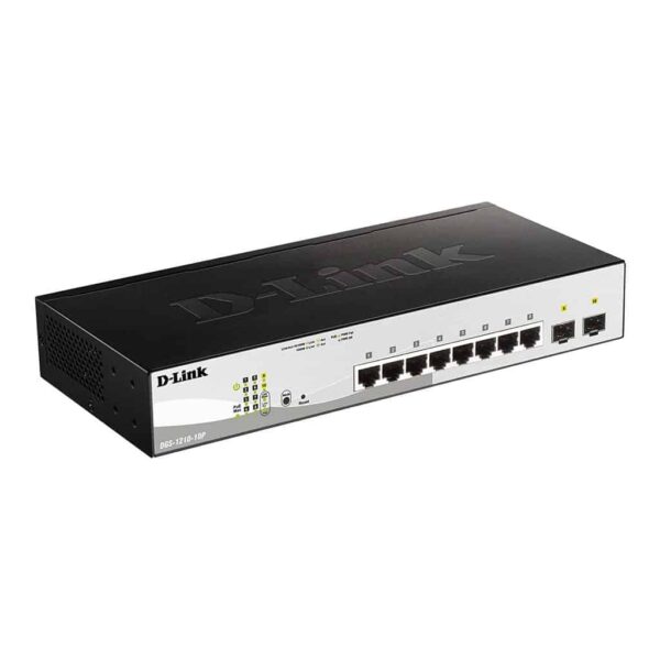 D-LINK DGS-1210-10P 8-Port 10/100/1000M PoE with 2 Combo SFP ports Web Smart Switch