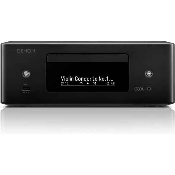 Denon RCD-N12 Bluetooth CD Player With Integrated AM/FM Radio Tuner