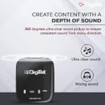 Digitek DWM-101 Wireless Microphone System for DSLR, Camcorder, Smartphone & Tablet - Image 2