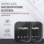 Digitek DWM-101 Wireless Microphone System for DSLR, Camcorder, Smartphone & Tablet - Image 3