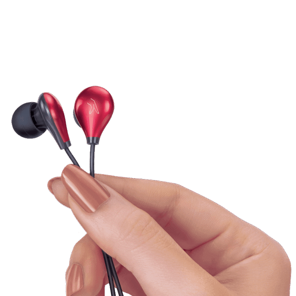 FINGERS Droplets Wired Earphones with Angular Earbuds and Mic