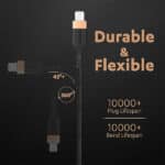 Duracell USB Lightning Apple Certified (MFI) Braided Sync & Charge Cable - Image 4