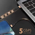 Duracell USB Type C To Type C 5A (100W) Braided Sync & Fast Charging Cable - Image 6