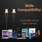 Duracell USB Type C To Type C 5A (100W) Braided Sync & Fast Charging Cable - Image 3