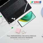 ERD TC-45 18W 3 Amp USB Dock Mobile Phone Wall Charger with 1 Meter Long Type C USB Cable - Image 5