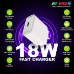 ERD TC-45 18W 3 Amp USB Dock Mobile Phone Wall Charger with 1 Meter Long Type C USB Cable - Image 7