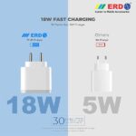 ERD TC-49 18W Mobile Phone Wall Charger 3 Amp Charger Adapter - Image 2