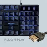 FINGERS Blazing BlueLit Wired Backlit Keyboard - Image 5