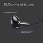FINGERS Dr. Cool Wired Earphones (Ear-Shaped Dual Tone Earbuds | Golden L Pin Connector) - Image 5