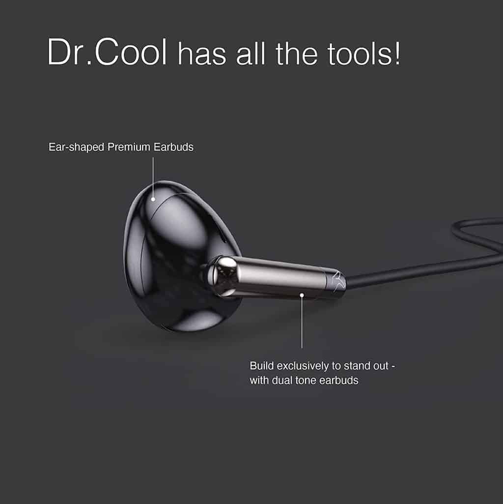 FINGERS-Dr.-Cool-DATAMATION4.jpg FINGERS Dr. Cool Wired Earphones (Ear-Shaped Dual Tone Earbuds | Golden L Pin Connector) - Image 5