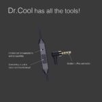 FINGERS Dr. Cool Wired Earphones (Ear-Shaped Dual Tone Earbuds | Golden L Pin Connector) - Image 6