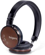 FINGERS Sizzler Bluetooth Wireless On-Ear Headset with Mic (Multi-Function) – Caramel Brown(Recheck 2 colour)