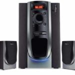 FINGERS Solitaire 2.1 Multimedia Wood Encased PC Speaker with Remote, Bluetooth, USB, FM Radio, MicroSD, Aux & LED Display
