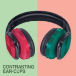 FINGERS Sugar-n-Spice H1 Wireless Bluetooth On Ear Headset with Mic (Ruby Red and Emerald Green) - Image 2