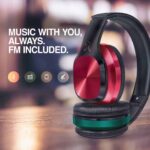 FINGERS Sugar-n-Spice H1 Wireless Bluetooth On Ear Headset with Mic (Ruby Red and Emerald Green) - Image 5
