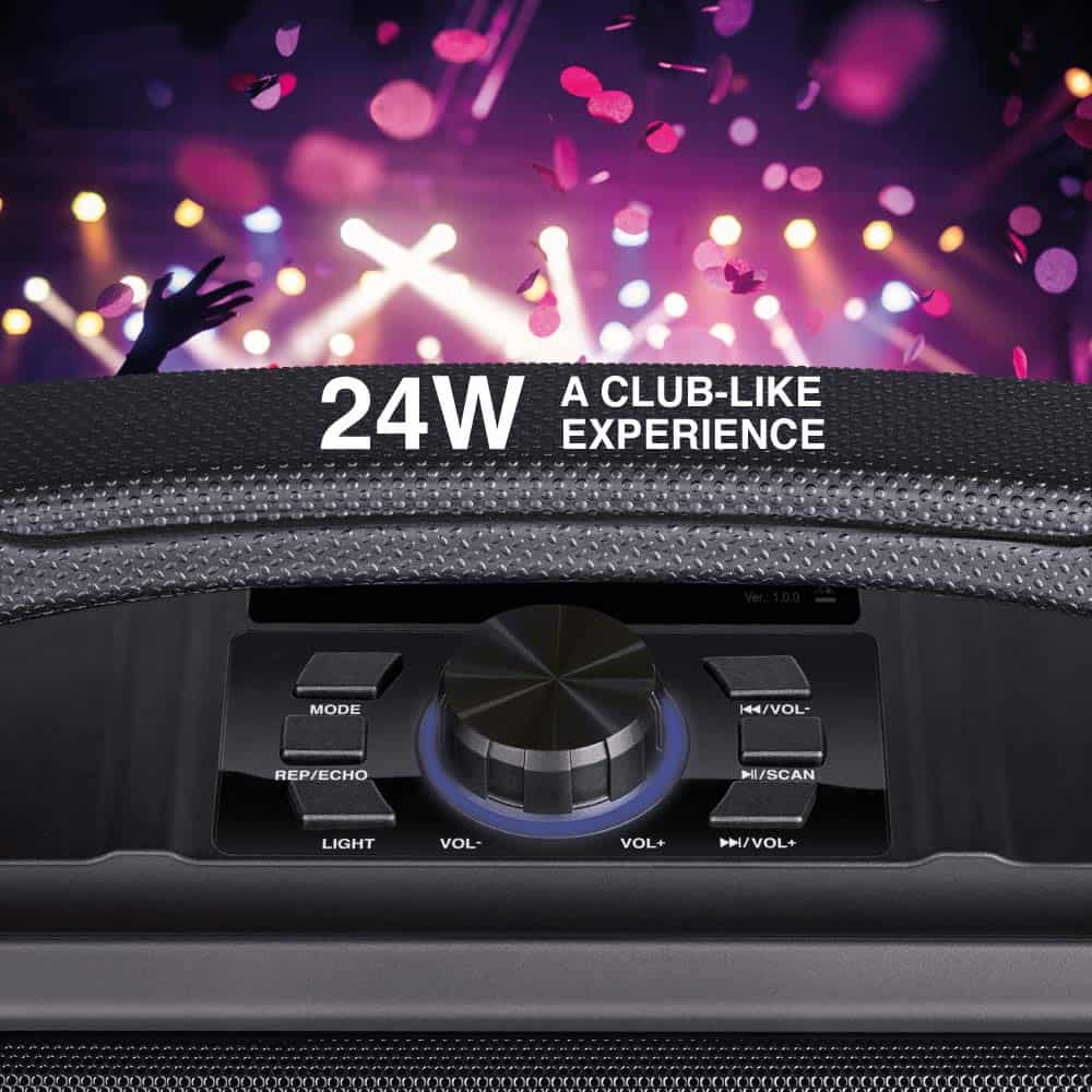 FINGERS-datamation3.jpg FINGERS Knockout Baby Rugged Portable Speaker with RGB Lights (Shockproof – The Toughest Speaker in India) | Bluetooth® | FM Radio | MicroSD | AUX - Image 5