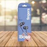 FINGERS SoundBoss Wired Earphones (with in-Built Mic, Sturdy Cable and L-pin Connector)- Dark Silver - Image 8