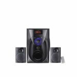 FINGERS Challenger Wood Encased Multimedia 2.1 Speaker (18 W Stereo Powerful Bass | Bluetooth, FM, USB, SD, AUX (RCA) | Remote Control) - Image 2