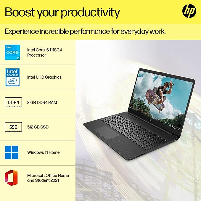 GAMING-LAPTOP-DATAMATION-ONE-3-1.jpg HP Laptop 15s, Intel Core i3-1115G4, 14 inch(35.6cm) HD Laptop(8GB RAM,512GB SSD,Intel UHD Graphics,Dual Speakers,Win 11,Alexa,Numeric Keypad,1.69 Kgs,Jet Black) 15s-fq2738TU - Image 5