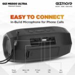 GIZMORE GIZ MS505 Ultra Pocket Melody Portable BT Speaker with TWS Function – Black - Image 4