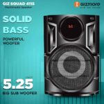 GIZMORE GIZ Squad 4115 Home Entertainment 4.1 Channel 60W RMS, Convertible to Soundbar & High BASS Multi Connectivity Multimedia Speaker with Remote Control, Black - Image 4