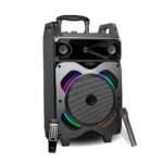 GIZMORE GIZ Wheelz T5000 Multimedia Trolley Speaker 50 Watt Bluetooth, AUX, USB, FM Radio & Micro SD Card (Black) 50W