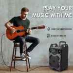 GIZMORE GIZ Wheelz T5000 Multimedia Trolley Speaker 50 Watt Bluetooth, AUX, USB, FM Radio & Micro SD Card (Black) 50W - Image 5