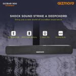 GIZMORE Gizbar 900 2.0 Channel Home Theatre Soundbar with 10W Speaker, Multiple Connectivity Modes with Bluetooth 5.0, Premium Sleek Design (Black) - Image 7