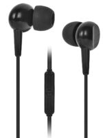 GIZMORE ME314 Wired Sound Isolating Earphone, Clear Sound, Single Driver, Secure in-Ear Fit, Durable Quality, Compatible with All 3MM Jack Supported Devices (Black)