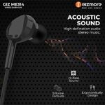 GIZMORE ME314 Wired Sound Isolating Earphone, Clear Sound, Single Driver, Secure in-Ear Fit, Durable Quality, Compatible with All 3MM Jack Supported Devices (Black) - Image 6