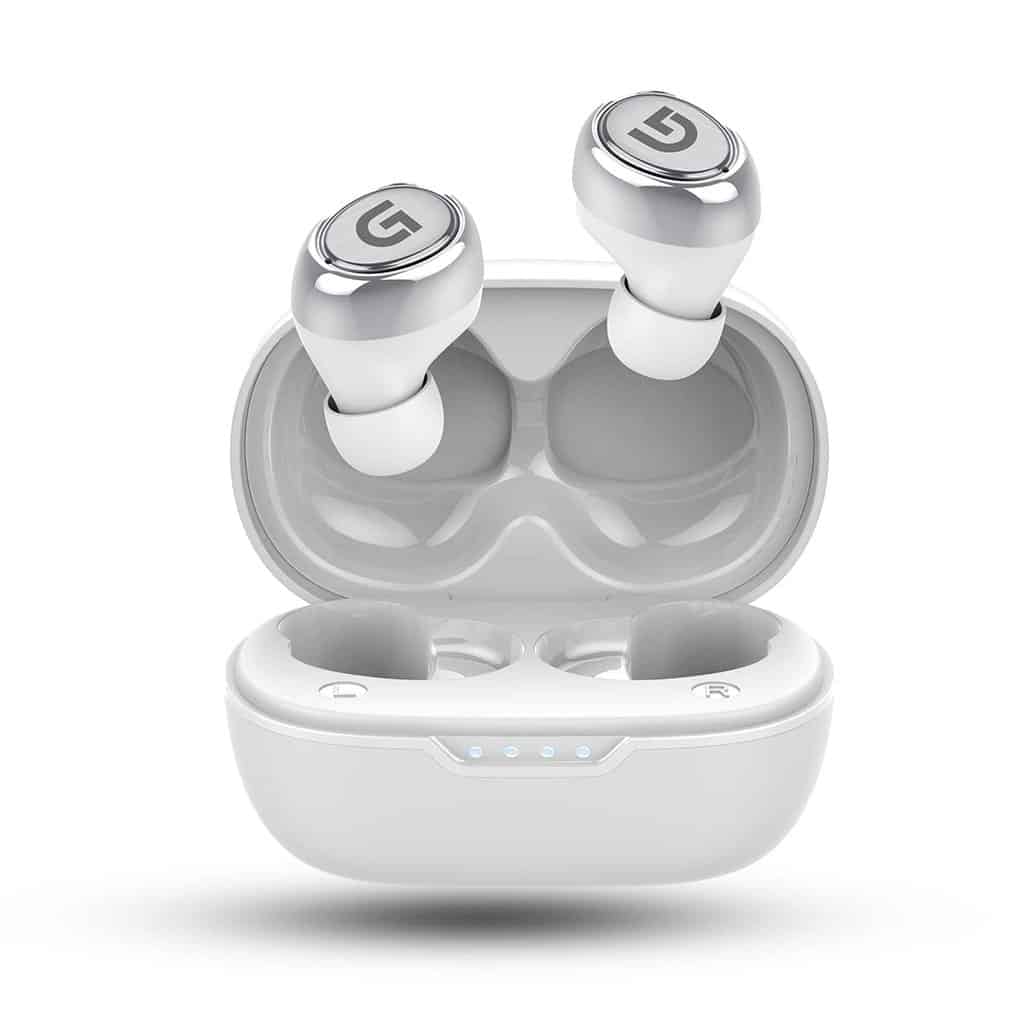 GIZMORE-TWS-804WHITEdatamation.jpg GIZMORE TWS 804 Bluetooth 5.0 in-Ear Wireless Earbuds with Noise Isolation, HD Stereo Sound, IPX4 Water Resistance, 20Hrs Playtime, Type-C Charging, Touch Control and Voice Assistance (White) - Image 1