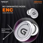 GIZMORE TWS 804 Bluetooth 5.0 in-Ear Wireless Earbuds with Noise Isolation, HD Stereo Sound, IPX4 Water Resistance, 20Hrs Playtime, Type-C Charging, Touch Control and Voice Assistance (White) - Image 3