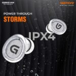 GIZMORE TWS 804 Bluetooth 5.0 in-Ear Wireless Earbuds with Noise Isolation, HD Stereo Sound, IPX4 Water Resistance, 20Hrs Playtime, Type-C Charging, Touch Control and Voice Assistance (White) - Image 5