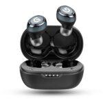 GIZMORE TWS 804 Bluetooth 5.0 in-Ear Wireless Earbuds with Noise Isolation, HD Stereo Sound, IPX4 Water Resistance, 20Hrs Playtime, Type-C Charging, Touch Control and Voice Assistance (Black)