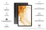 Samsung Galaxy Tab S8+ 31.49 cm (12.4 inch) sAMOLED Display, RAM 8 GB, ROM 128 GB Expandable, S Pen in-Box, Wi-Fi +5G Tablet, Graphite - Image 4