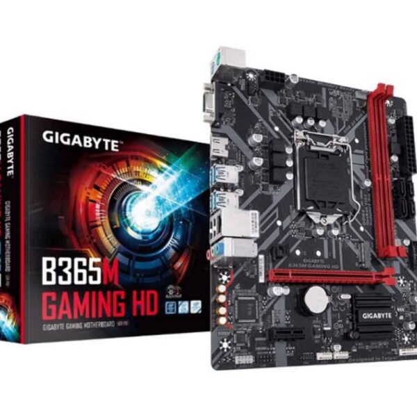 Gigabyte AMD B365M Gaming HD Motherboard with Fast Onboard Storage with NVMe,PCIe Gen3 x4 110mm M.2, 4K Ultra HD Support.