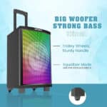 Gizmore 200W Thunder DJ Trolley Outdoor Party Speaker - Image 5