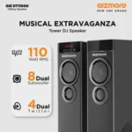 Gizmore DT11000 110 W Bluetooth Tower Speaker  (Black, 2.0 Channel) - Image 2