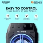 Gizmore Giz MS511 10 W Bluetooth Home Audio Speaker  (Black, Stereo Channel) - Image 3