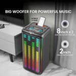Gizmore Thunder 160W High Bass Bluetooth Party Speaker - Image 4