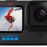 GoPro HERO10 Black – Waterproof Action Camera with Front LCD and Touch Rear Screens, 5.3K60 Ultra HD Video, 23MP Photos, 1080p Live Streaming, Webcam, Stabilization